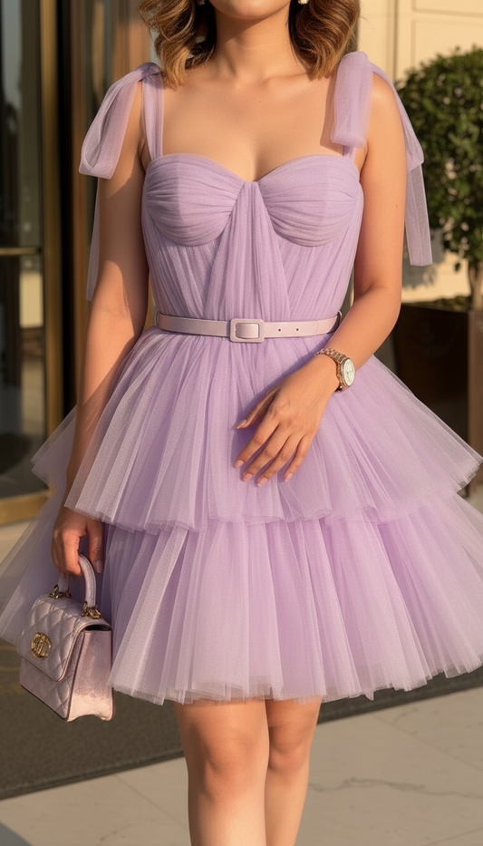 Dreamy Lilac Corset Dress