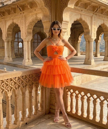 The Tangerine Empress Dress