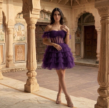 The Majestic Orchid Dress