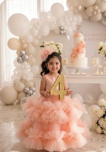 The Celeste Ruffle Tulle Dress