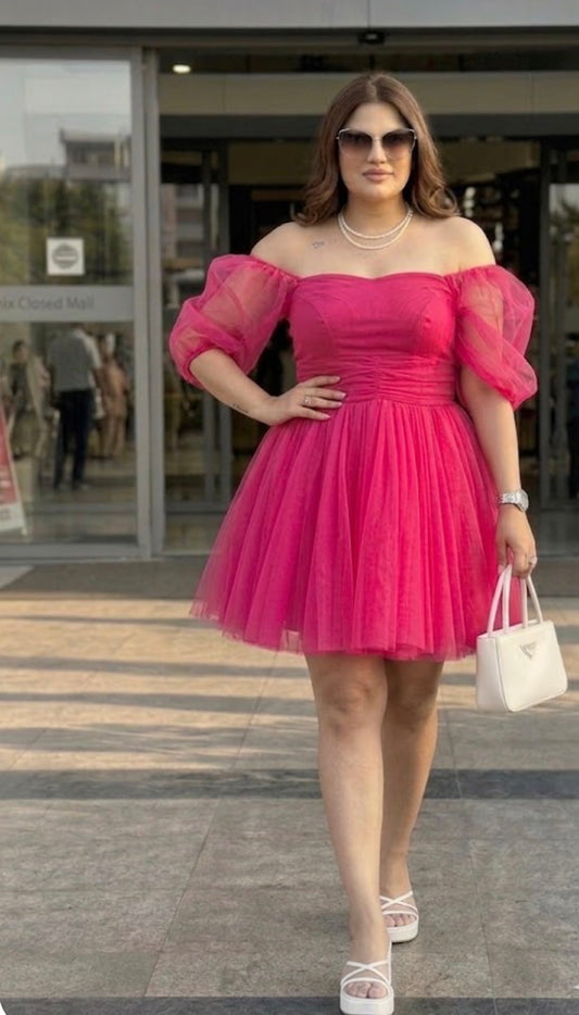 Fabulous Hot Pink Tulle Dress