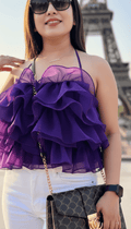 Doll Me Up Offshoulder Ruffle Organza Top - DrapeMe - Your Affordable place for In-Trend clothing