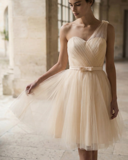 The Audrey One-Shoulder Cocktail Dress