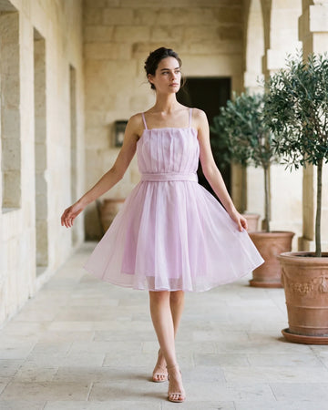 The Aurora Lilac Flare Dress
