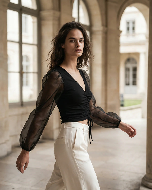 The Camille Tie Front Crop