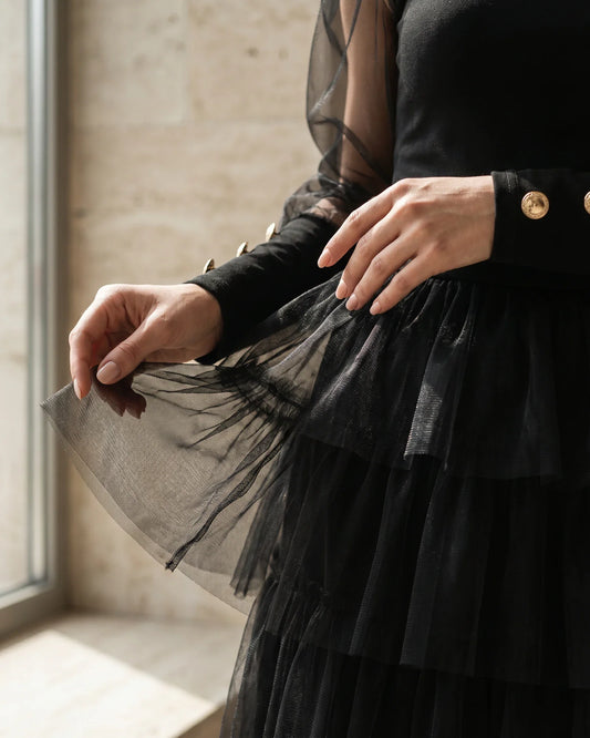 The Carolina Organza Puff Top