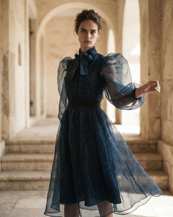 The Celeste Organza Midi