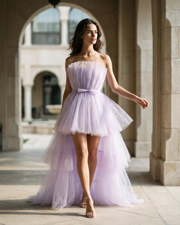 The Celeste Tulle Cascade Dress