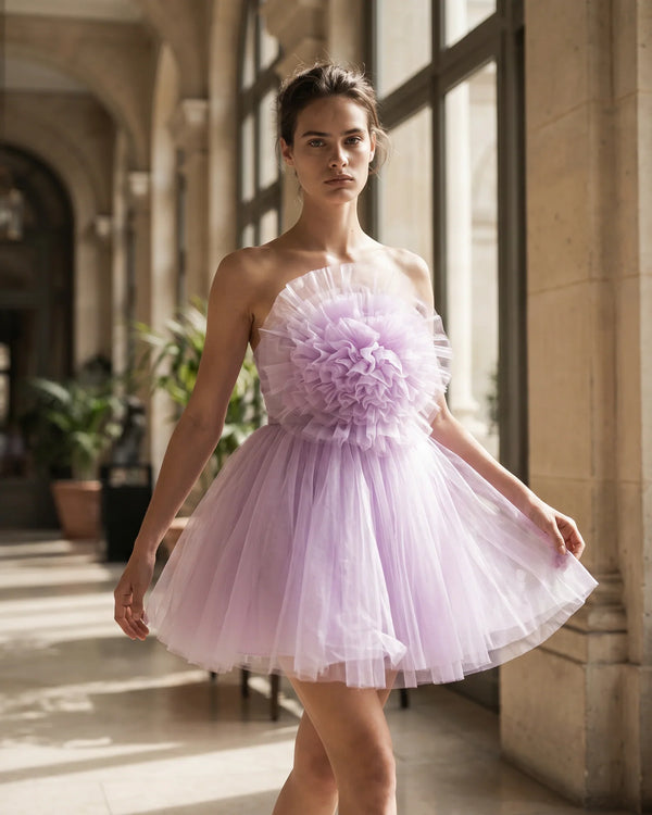 The Celine Floral Tulle Dress