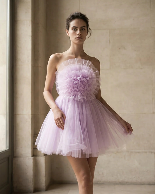 The Celine Floral Tulle Dress