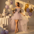 High Low Tulle Dress - Lilac - DrapeMe - Your Affordable place for In-Trend clothing