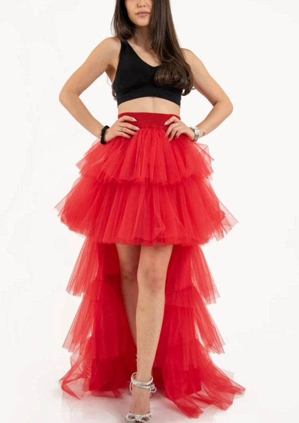 Red Hot Tutu Tulle Skirt - DrapeMe - Your Affordable place for In-Trend clothing