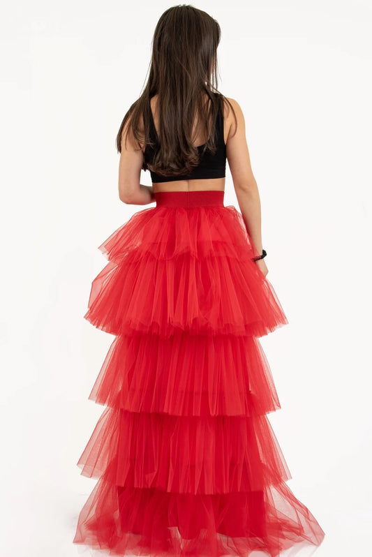 Red Hot Tutu Tulle Skirt