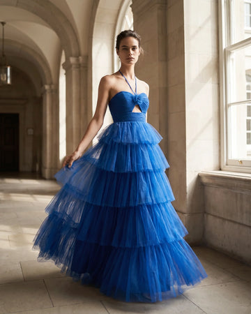 The Isabella Tulle Cascade Gown