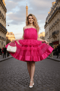 Hot Pink Barbie Tulle Dress - DrapeMe - Your Affordable place for In-Trend clothing