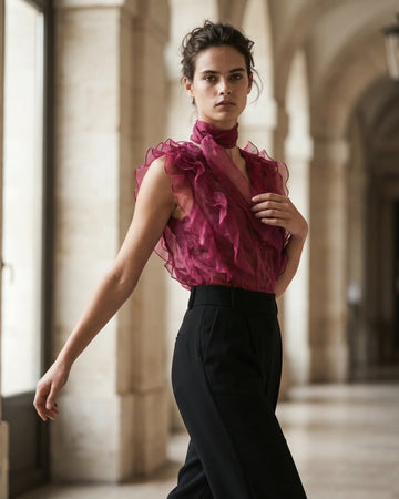 The Seraphina Ruffle Crop Top