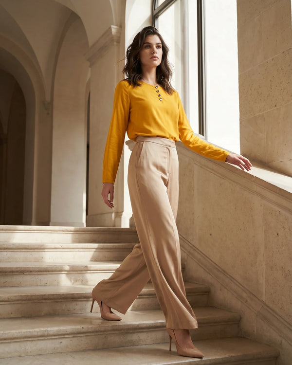 The Sienna Twill Crop Top