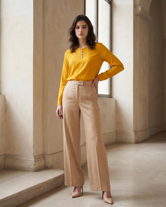 The Sienna Twill Crop Top