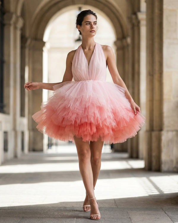The Celeste Ombre Tulle Gown