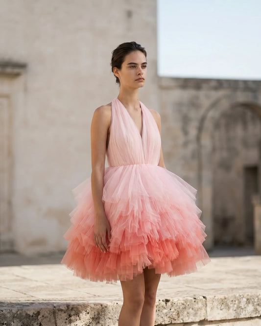 The Celeste Ombre Tulle Gown