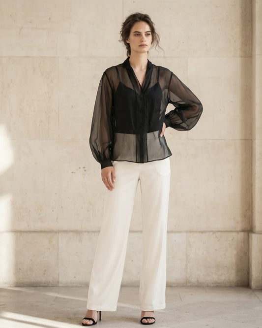 The Celeste Sheer Blouse