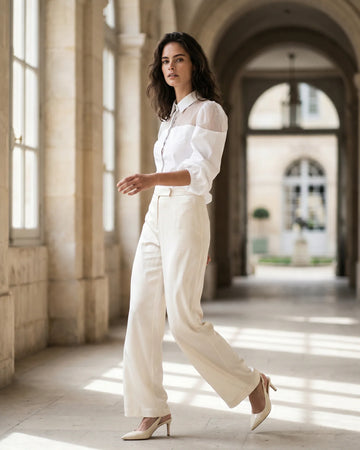The Elara Organza Blouse