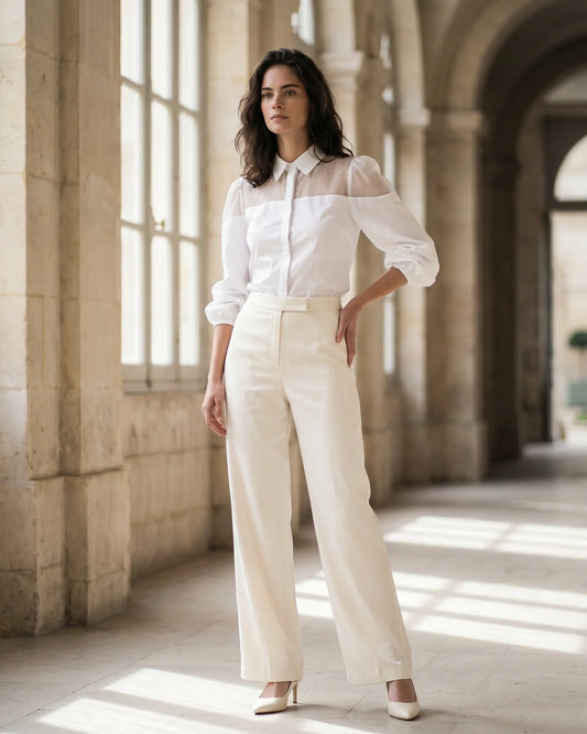 The Elara Organza Blouse