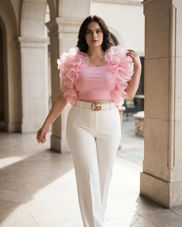 The Scarlet Ruffle Crop