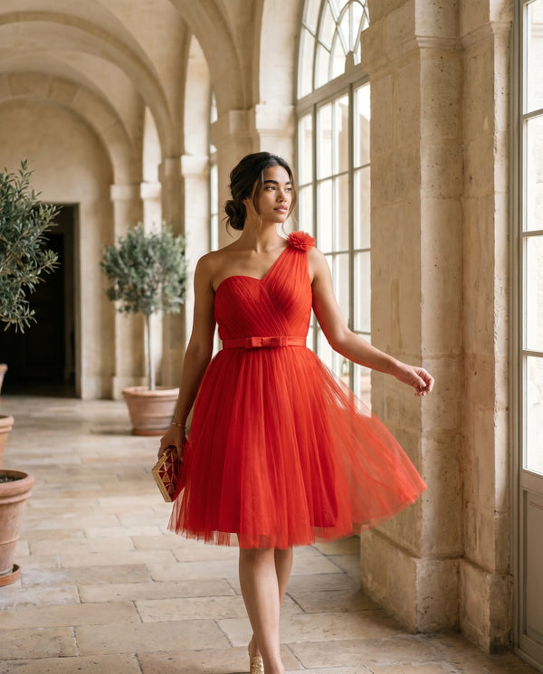 The Scarlett One-Shoulder Mini