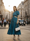 One shoulder Waist Cut Out Maxi Dress - DrapeMe - Your Affordable place for In-Trend clothing
