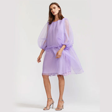 Tulle Mini Dress - Lilac