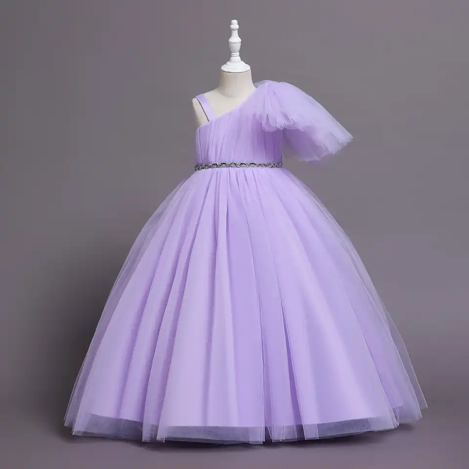 Little Fairy Bow on Shoulder Dress -Lilac