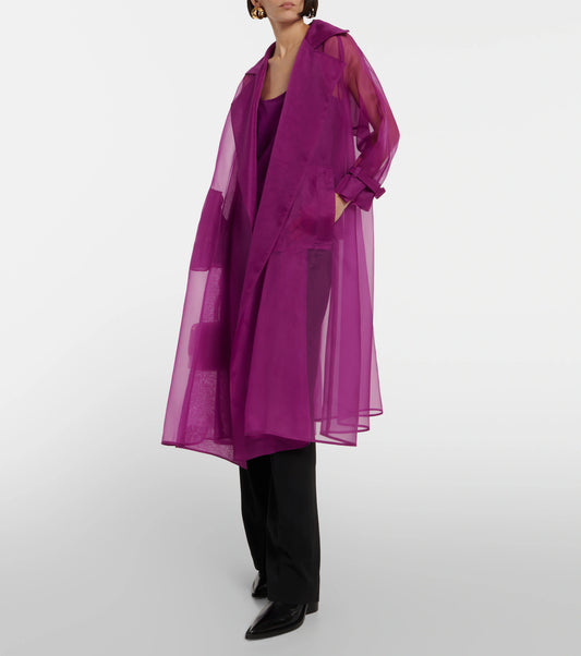 Stylish Organza Trench Coat